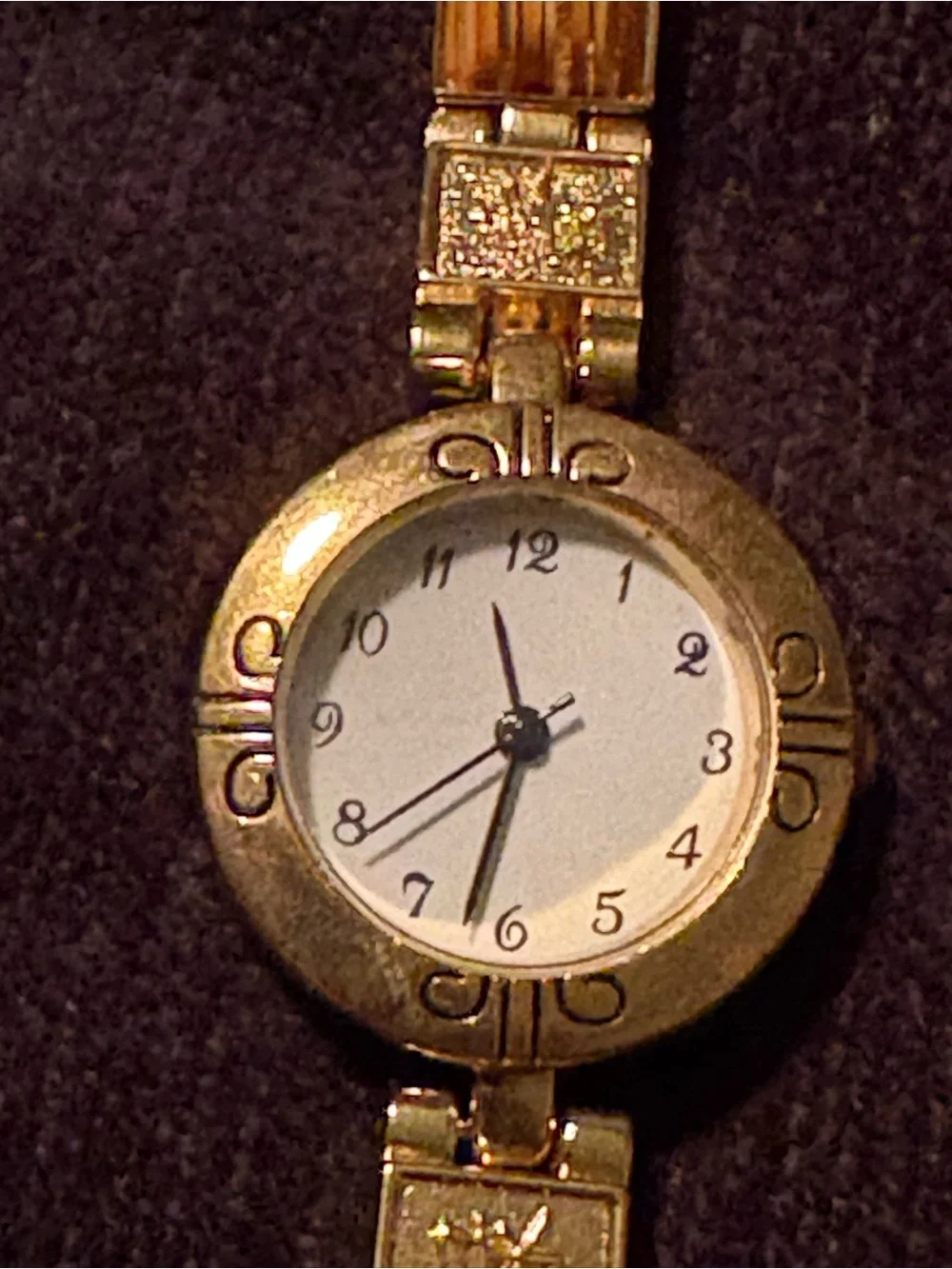 Vintage 1990’s LGP Multi-Stone Scarab Watch & Matching Necklace Set -barely worn